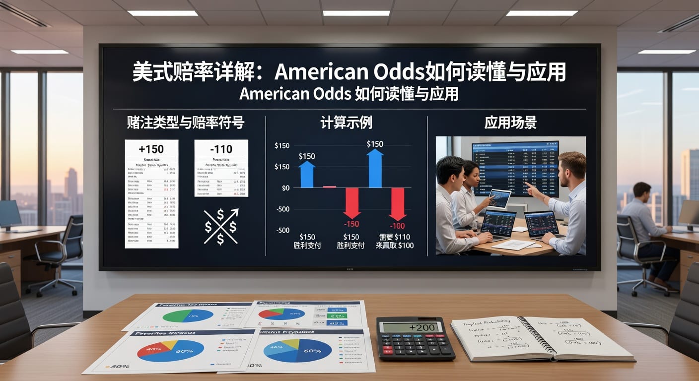 美式赔率详解：体育赛事分析指南