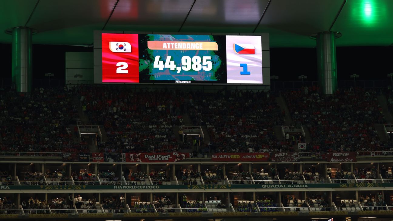 FIFA为南韩捷克世界杯上座数据辩护 4.4万人说法遭质疑
